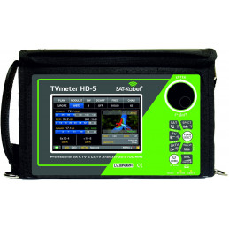 TVmeter HD-5 ANALYSER for SAT/TV/CATV with 5" Touchscreen
